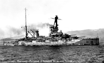 Bretagne fransk dreadnought på 25 000 ton, c1915-1940 av Unbekannt