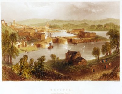 Bristol från Rownham Ferry, 1841 av Unbekannt