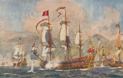 Brittiskt krigsskepp från 1600-talet, 1924 av Unbekannt