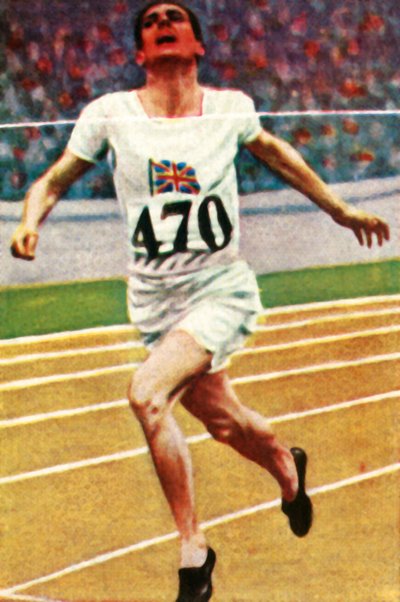 Den brittiske friidrottaren Douglas Lowe vann 800 meter i friidrott 1928. av Unbekannt