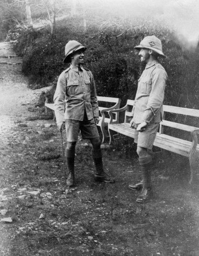 Brittiska soldater, Chakra, Indien, 1917 av Unbekannt
