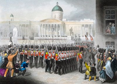 Brittiska soldater på väg till Krimkriget Rysk-turkiska kriget 1853-1856, c1860 av Unbekannt