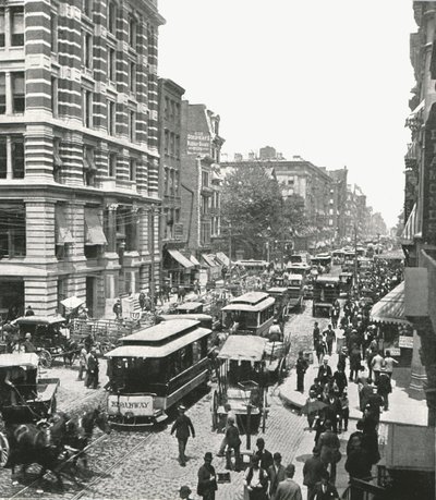 Broadway, New York, USA, 1895. av Unbekannt