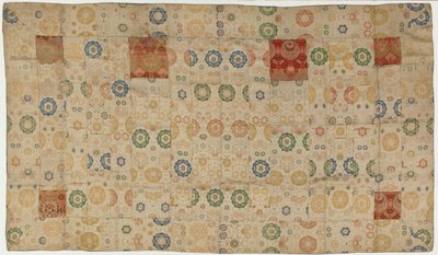 Brokad, siden. En buddhistisk munkrock, lappad, kesa, Edo-period, 1615-1868. av Unbekannt
