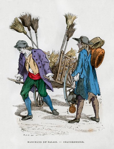 Kvastsäljare och pannmakare, 1882-1884 av Unbekannt