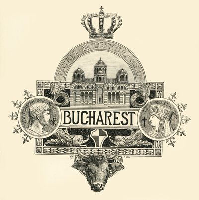 Bukarest, sent 1800-tidigt 1900-tal. av Unbekannt