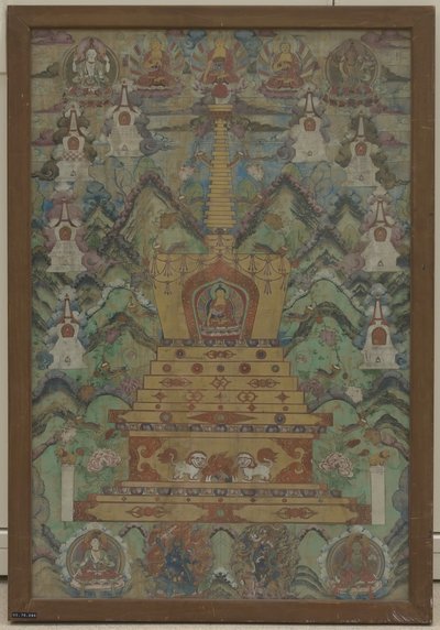 Buddha Within a Stupa, 1500-1600-talet. av Unbekannt