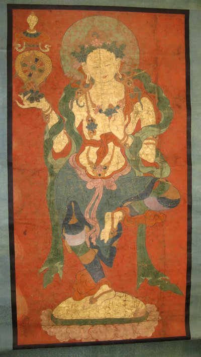 Buddhist Attendant, Possibly a Dakini, sent 1700-tal. av Unbekannt