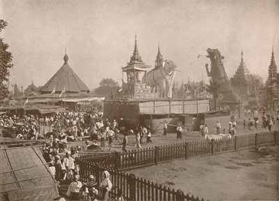 Buddhistisk kremeringsscen. - A Phoongyi-byan, 1900. av Unbekannt