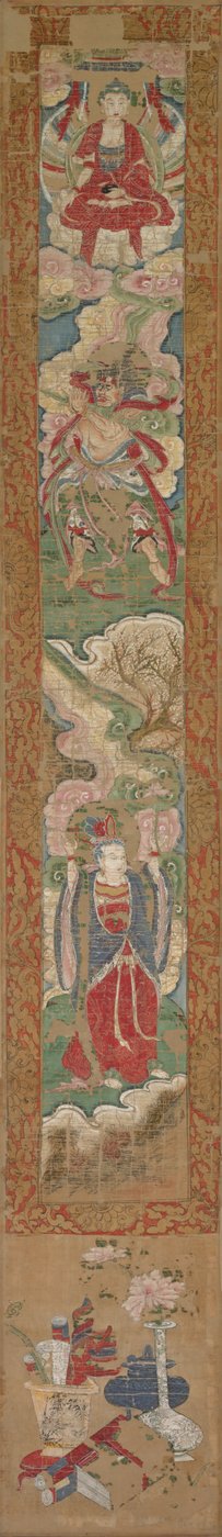 Buddhistpanel, 1300-tal. av Unbekannt