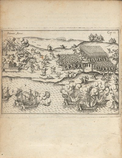 Buenos Aires Från Vera historia... av Ulrich Schmidel, 1599 av Unbekannt