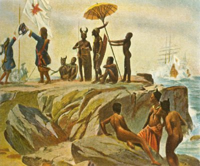 Att bygga kolonier på den afrikanska kusten, 1 januari 1683, 1936. av Unbekannt