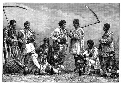 Bulgariska bönder, c1890 av Unbekannt