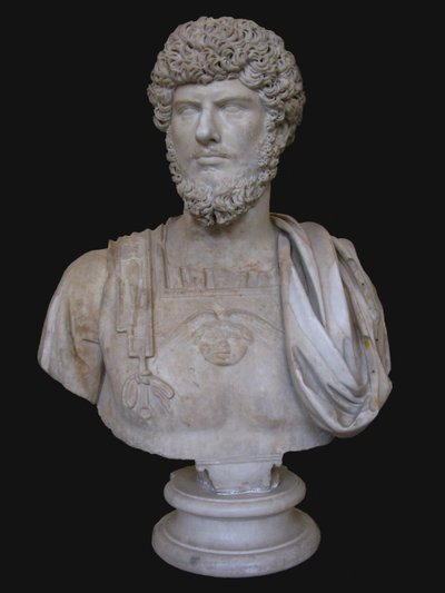 Byst av Lucius Verus, 2:a århundradet. TILL av Unbekannt