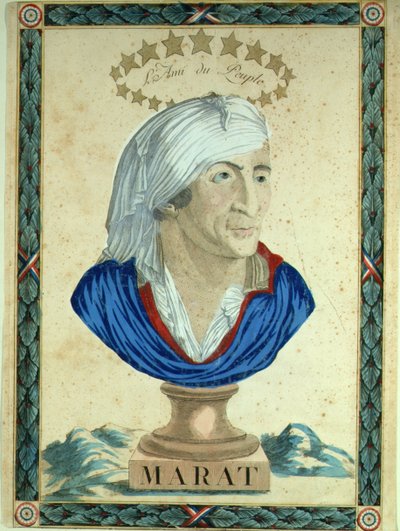Byst av Marat, 1793-1794. av Unbekannt