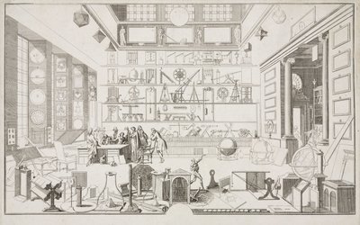 Cabinet de Geometrie de Mr LE CLERC - Forskningscentra The Physical Laboratory of Academie des Sciences, Paris, c 1700 av Unbekannt