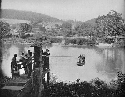 Cable Ferry, nära La Colle, Penn, c1897. av Unbekannt