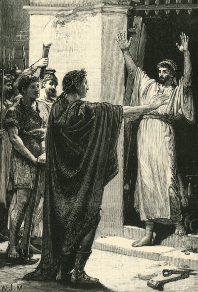 Caesar besitter skatten i Saturnus tempel, 1890. av Unbekannt
