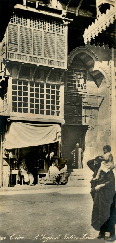 Kairo - ett typiskt infödd hus, c1918-c1939. av Unbekannt
