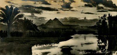 Kairo - Vid skymningen, c1918-c1939. av Unbekannt