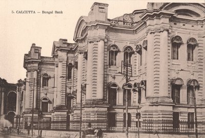 Calcutta - Bengal Bank, c1900 av Unbekannt