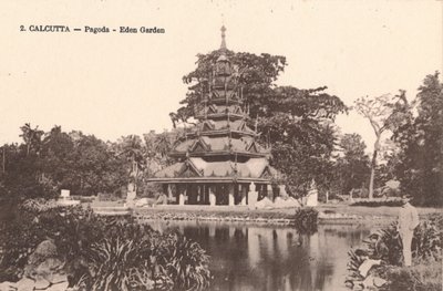 Calcutta - Pagoda - Eden Garden, c1900 av Unbekannt