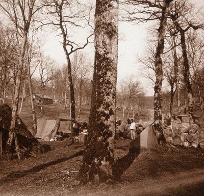 Camp, Genicourt, norra Frankrike, c1914-c1918 av Unbekannt