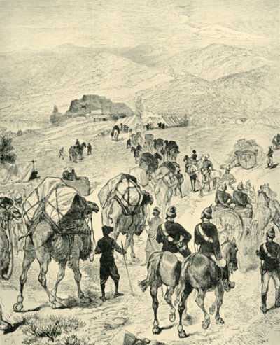 General Roberts läger vid Thal vid Kuramfloden, 1901. av Unbekannt