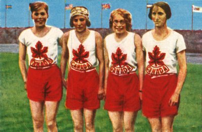 Kanadensiskt lag, 4x100 meter stafett damer, 1928. av Unbekannt