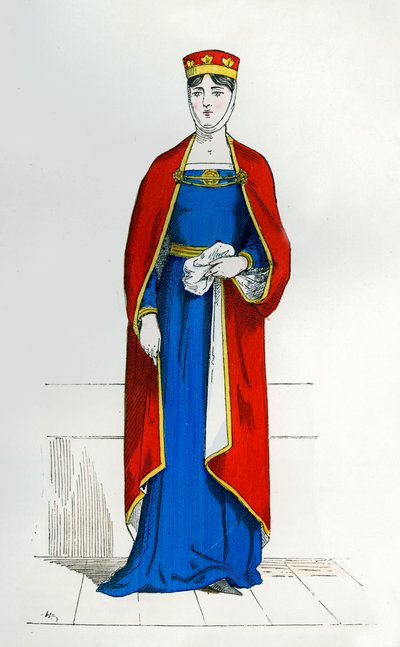 Capetiansk adelsdam, c1180-1190 1882-1884 av Unbekannt