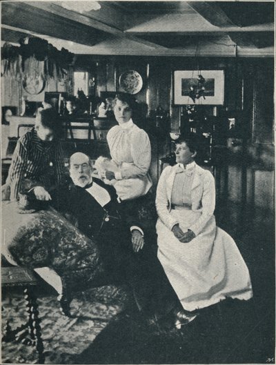 Kapten Bourchier, hans dotter och sondotter, c1900, 1910 av Unbekannt