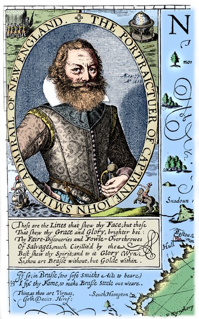 Kapten John Smith, kolonist i Virginia, 1624, 1893. av Unbekannt
