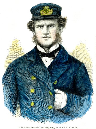 Kapten Josling, från HMS Euryalus, 1863 av Unbekannt