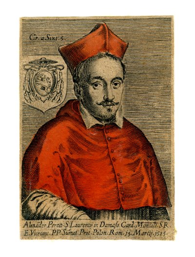 Kardinal Alexander Perett, 1585 av Unbekannt
