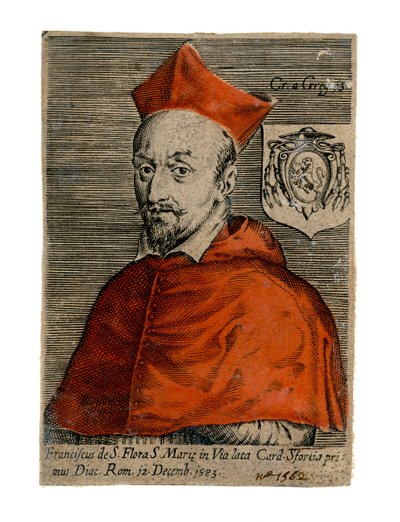 Kardinal Francesco Sforza, italiensk präst, 1500-talet av Unbekannt