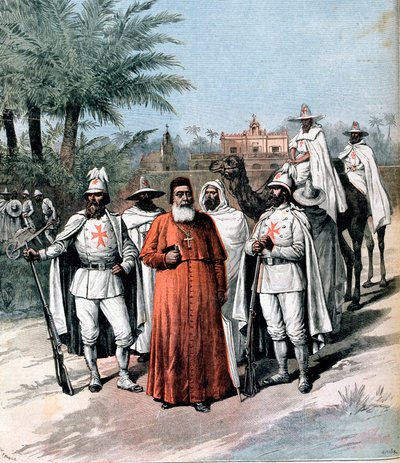 Kardinal Lavigerie, grundare av Anti-Slavery Society, 1891 av Unbekannt