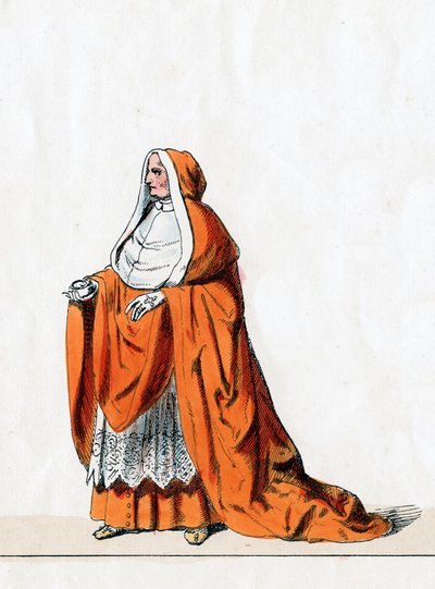 Kardinal Wolsey, kostymdesign för Shakespeares pjäs, Henry VIII, 1800-talet av Unbekannt