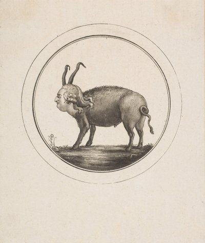 Karikatyr som visar Ludvig XVI som en bagge, 1700-talet. av Unbekannt