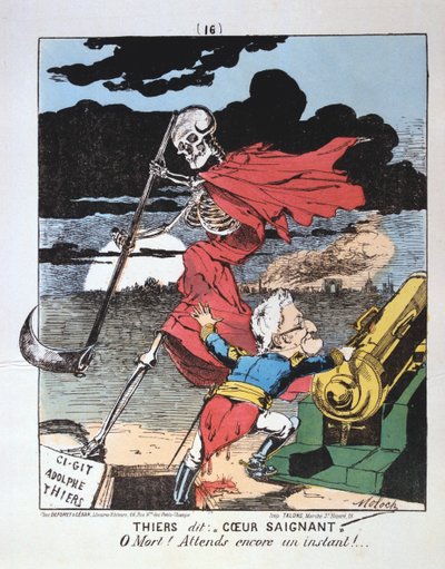 Karikatyr mot Adolphe Thiers, 1871 av Unbekannt