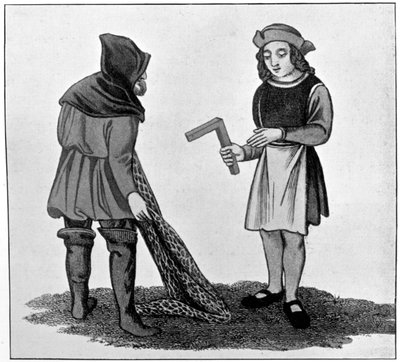 Snickare och fiskare, 1400-talet, 1910 av Unbekannt