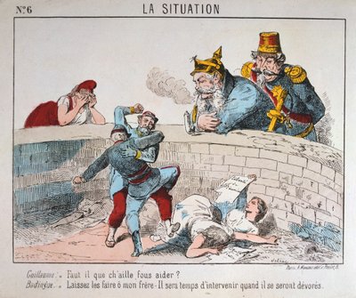 Tecknad film, Paris kommun, 1871. av Unbekannt