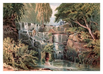 Cascade at Virginia Water, 1880 av Unbekannt