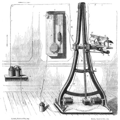 Casellis pantelegraf från 1865, c1870 av Unbekannt
