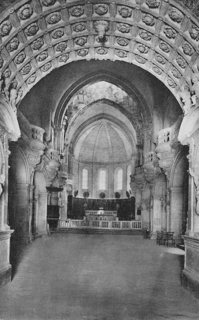 Cathedrale DAvignon. - Katedralen inuti, c1925 av Unbekannt