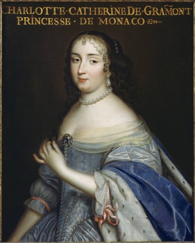 Catherine Charlotte de Gramont 1638-1678, prinsessa av Monaco och hertiginna av Valentinois, c1665. av Unbekannt
