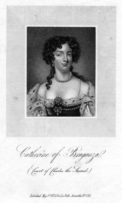 Katarina av Braganza, drottningkonsort till kung Charles II av England, 1821 av Unbekannt