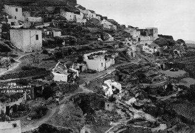 Grottbostäder i Atalaya, Gran Canaria, Kanarieöarna, Spanien, 1900-talet av Unbekannt