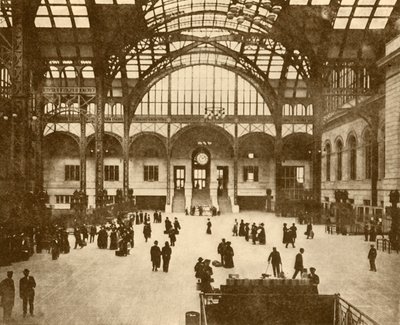 Central Hall, Pennsylvania Station, New York Pennsylvania Railroad Company, 1930. av Unbekannt