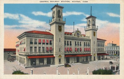 Centralstationen, Havanna, Kuba, c1910 av Unbekannt
