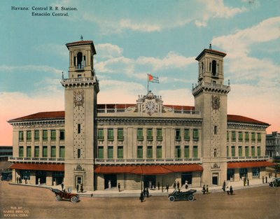 Centralstationen, Havanna, Kuba, c1920 av Unbekannt